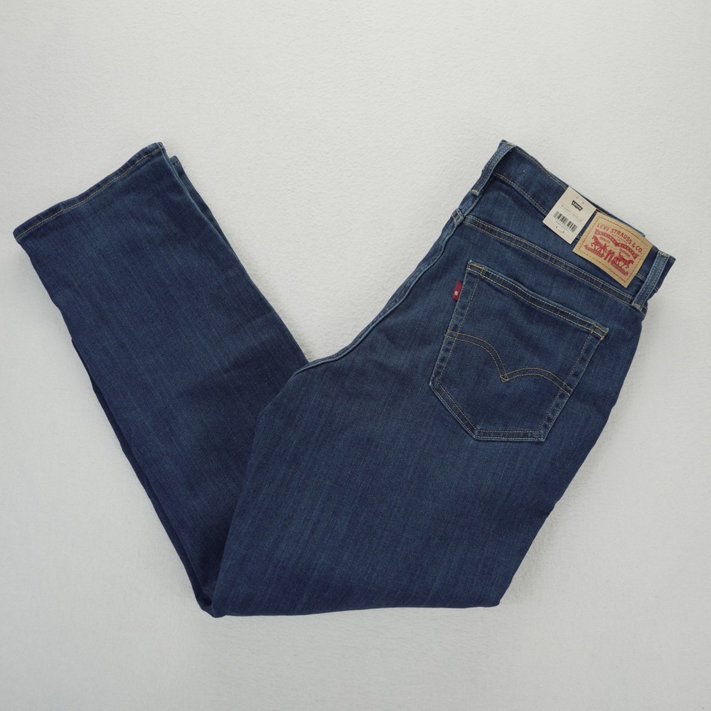 Levis 724 High Rise Slim Straight Jeans Womens 18 Short W34 L30 Blue Hypersoft
